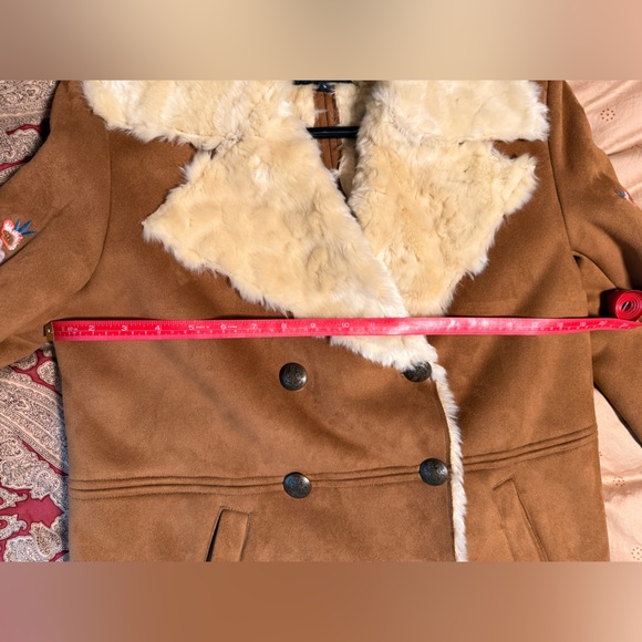 Driftwood Faux Fur and Suede Floral Embroidery Jacket - Picture 9 of 9